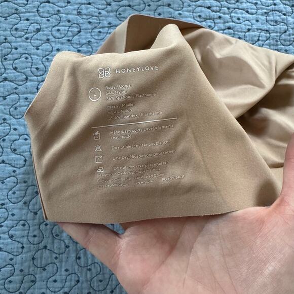 HONEYLOVE Crossover Bra In Beige Size L comfort adjustable casual - Picture 4 of 7